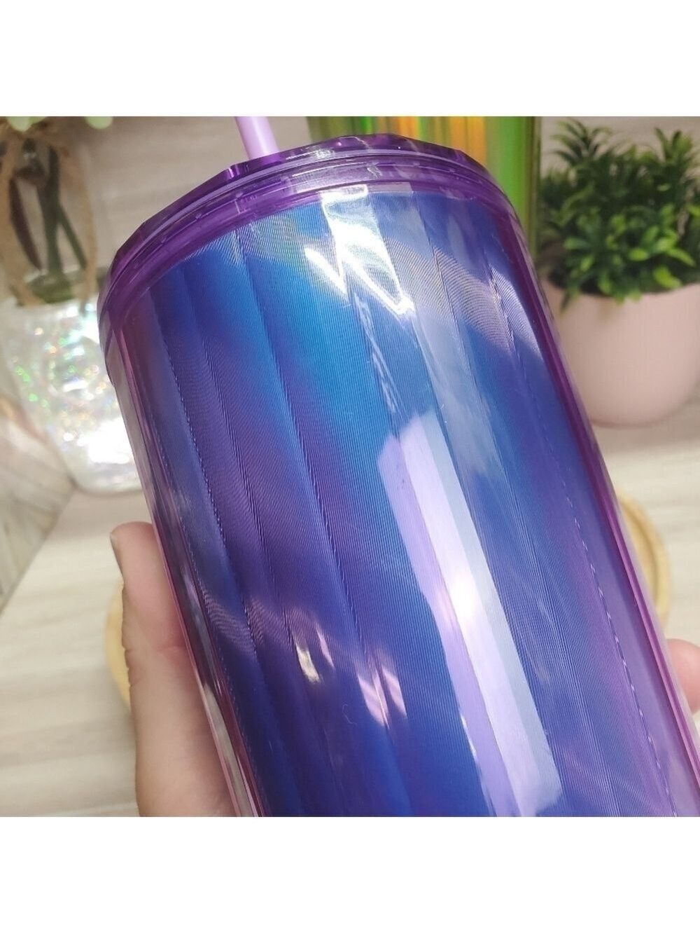 Starbucks Halloween Colored Dome Tumblers Venti 24oz Purple and Slime Green 💜💚 - Picture 5 of 5